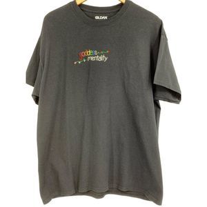 Gildon Embroider Stitch T-shirt Goddess Mentality Black XL Short Sleeve 2611